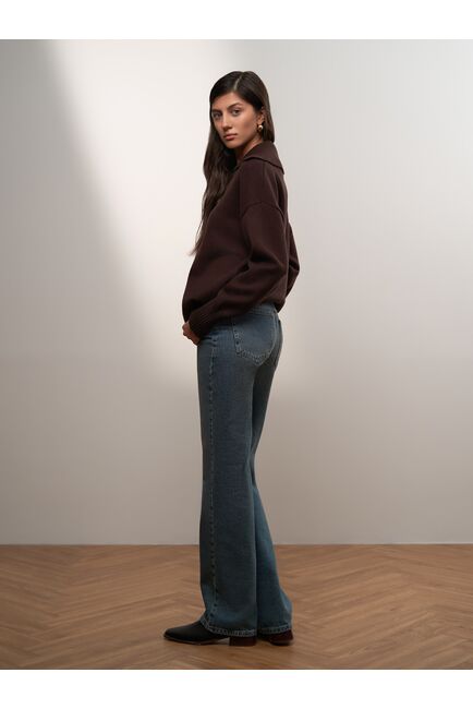 Женские прямые джинсы синие от Calista 