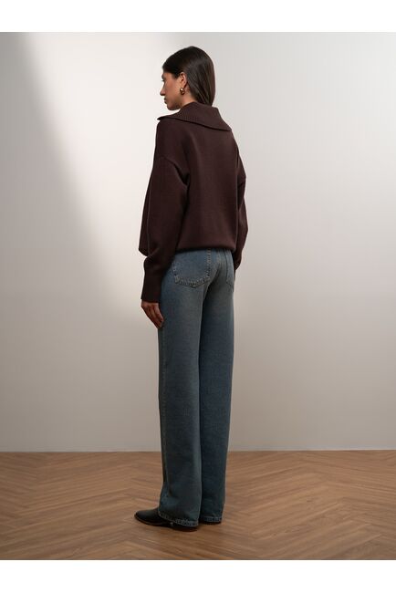 Женские прямые джинсы синие от Calista 