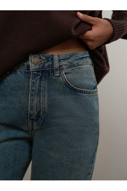 Женские прямые джинсы синие от Calista 