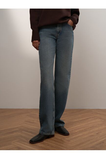 Женские прямые джинсы синие от Calista 