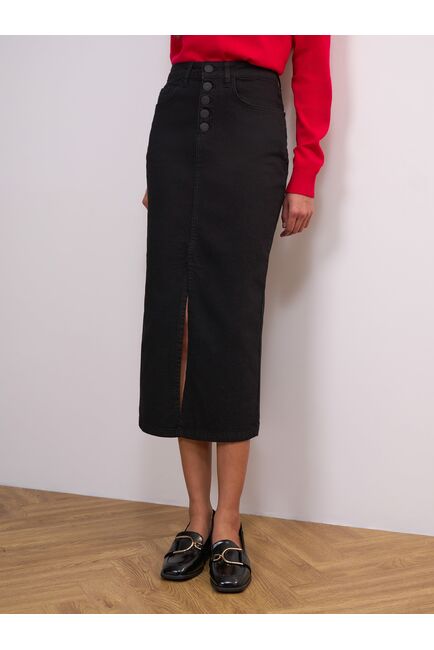 Юбка женская черная - 4-30306_60066 от Calista 