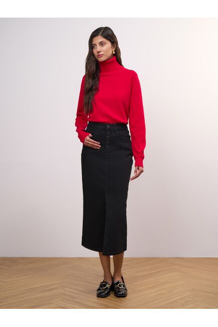 Юбка женская черная - 4-30306_60066 от Calista 