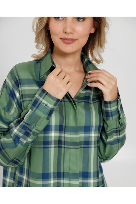 Женская рубашка  прямого силуэта - 8670 от byME 