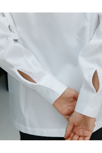 Рубашка хлопковая с универсальной манжетой- 8694 от byME 