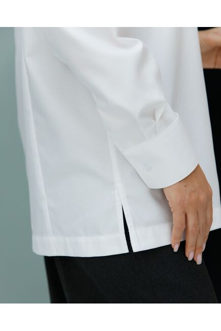 Рубашка хлопковая с универсальной манжетой- 8694 от byME 