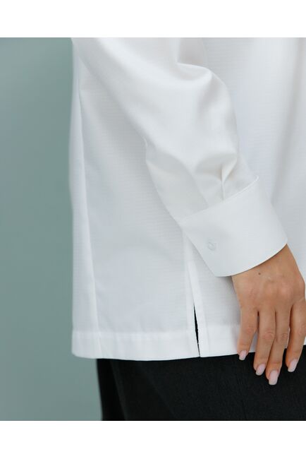 Рубашка хлопковая с универсальной манжетой- 8694 от byME 