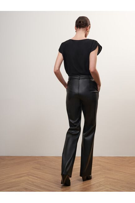 Брюки-клеш из экокожи от Calista 