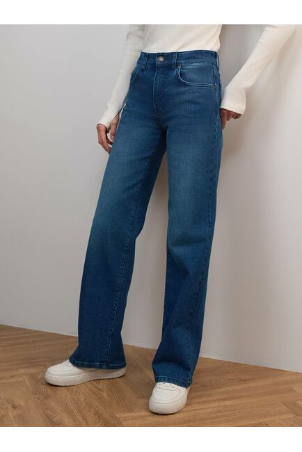 Джинсы женские свободного кроя синие от Calista 