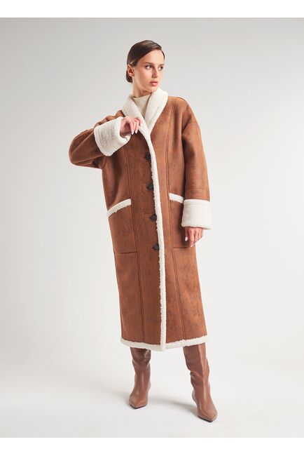 Пальто женское WD057 EcoLama Brandy от byME 