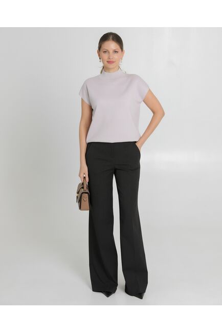 Топ из шерсти мериноса тонкой вязки и шелка Mulberry розовый от byME 