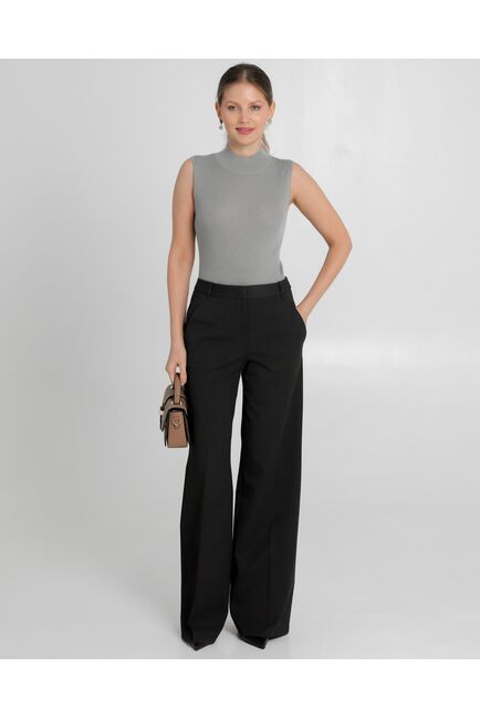 Топ из шерсти мериноса тонкой вязки и шелка Mulberry серый - 02B2430-grey от byME 