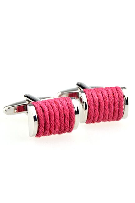 Запонки брусок в розовой обмотке - 152651 от  