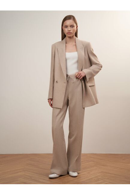 Брюки женские светло-бежевые - 0-49505_50022М[191] от byME 