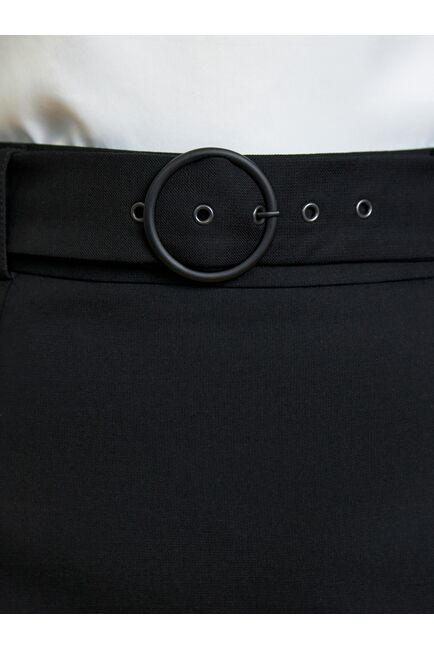 Юбка прямая с поясом черная от Calista 