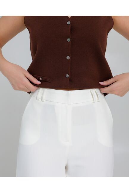 Брюки женские белые-5324-308 от SHN 