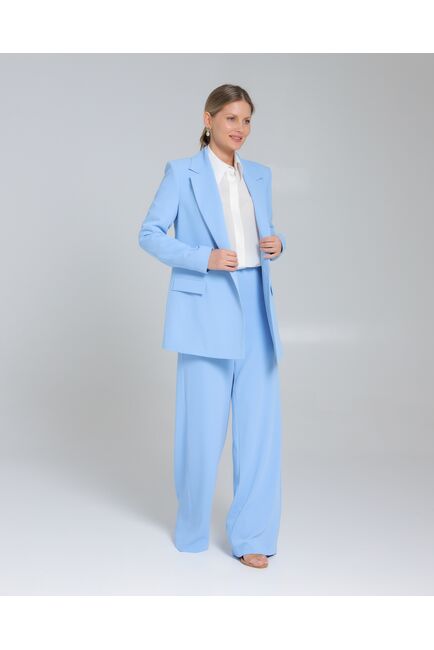 Жакет женский однобортный голубой BLUE  -1365-827 от SHN 