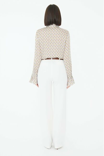 Брюки женские белые -5369-308  WHITE от SHN 