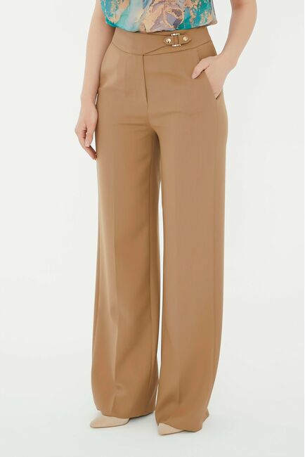 Брюки женские в песочном цвете  -5446-399 CAMEL от SHN 