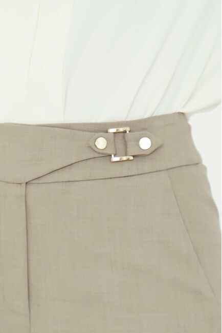 Брюки женские в серо-бежевом  цвете  -5446-399 MINK от SHN 