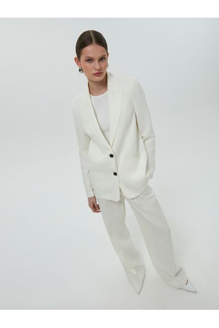 Жакет женский с накладными карманами цвет экрю от Calista 