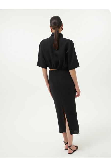 Юбка льняная с драпировкой от Calista 