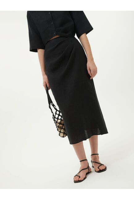 Юбка льняная с драпировкой от Calista 