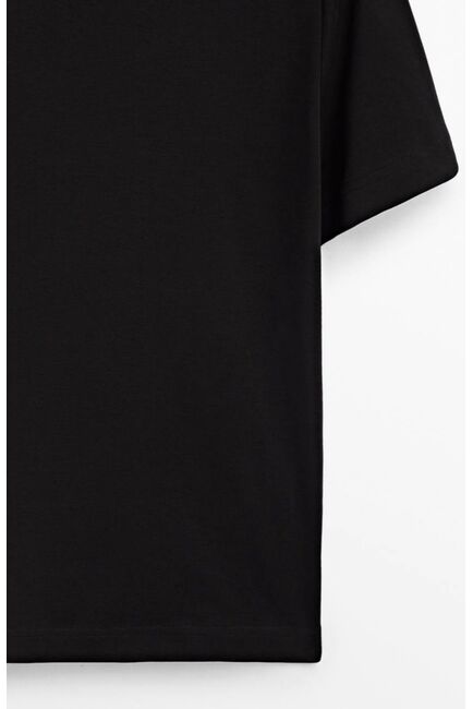 Женская футболка из хлопка черная от LW 