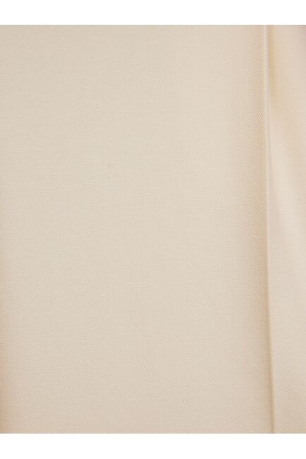 Брюки женские удлиненные  с защипами молочные от Calista 