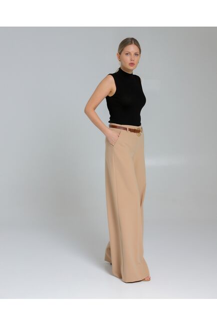 Брюки женские в бежевом цвете  -5377-308 BEIGE от SHN 