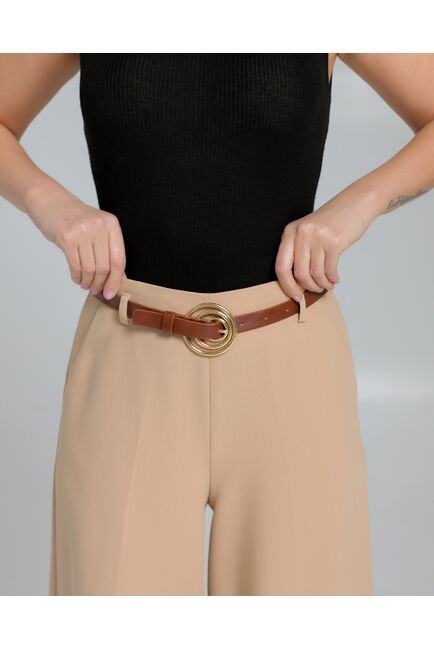 Брюки женские в бежевом цвете  -5377-308 BEIGE от SHN 