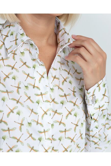 Женская рубашка принт стрекозы 8830 от byME 