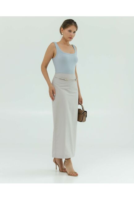 Юбка женская светло-бежевая-035102 от LW 