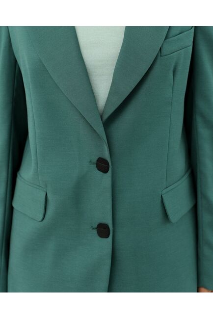 Жакет изумрудный с добавлением шерсти 125040-green от Luisa Wang 