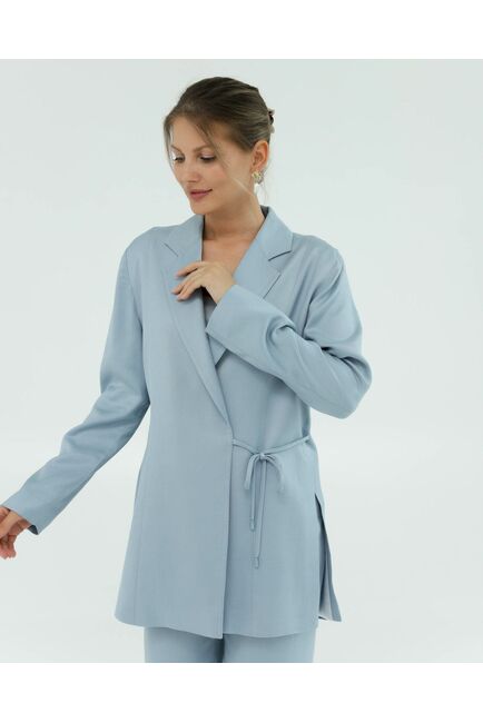 Жакет голубой из района-125077-blue от LW 