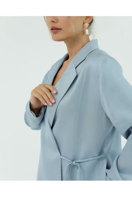 Жакет голубой из района-125077-blue от LW 
