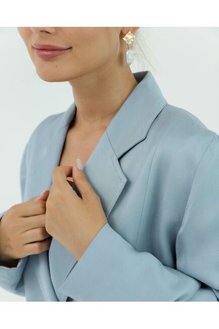 Жакет голубой из района-125077-blue от LW 