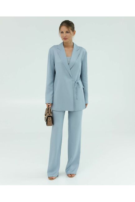 Жакет голубой из района-125077-blue от LW 