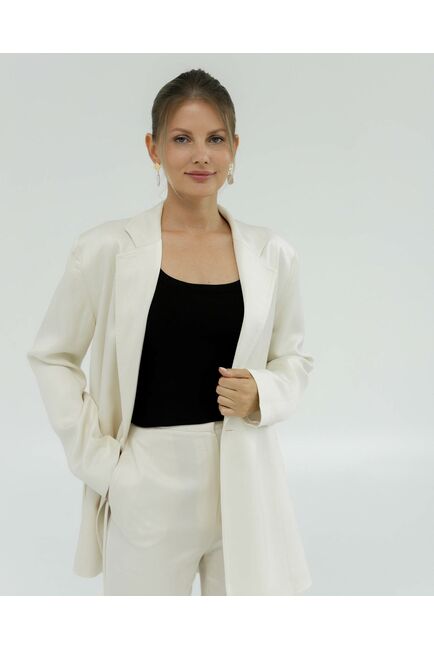 Жакет  кремовый из района-125077-cream от LW 