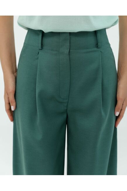 Женские брюки изумрудные от Luisa Wang 