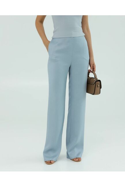 Женские брюки голубые из района-135119-blue от LW 