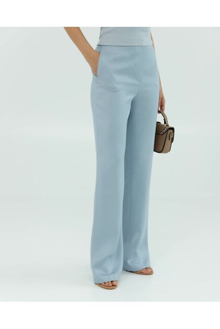 Женские брюки голубые из района-135119-blue от LW 