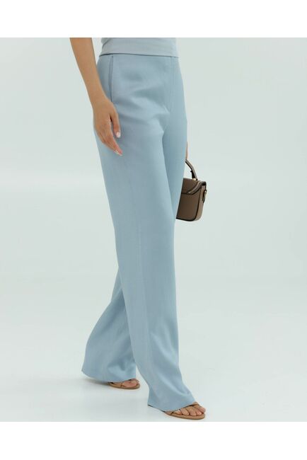 Женские брюки голубые из района-135119-blue от LW 
