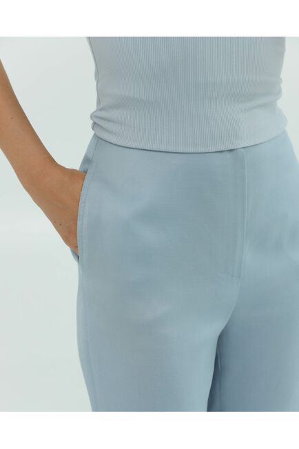 Женские брюки голубые из района-135119-blue от LW 