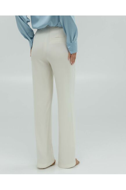 Женские брюки кремовые из района-135119-cream от LW 