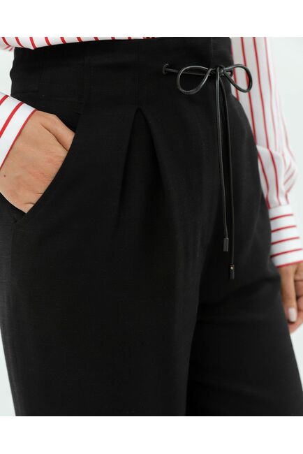 Женские брюки черные из района-135121-black от LW 