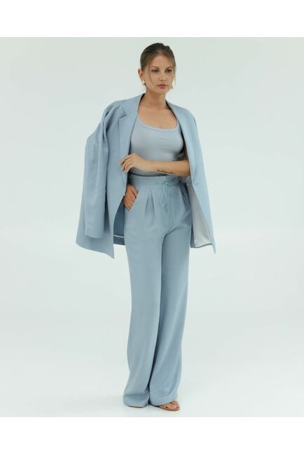 Женские брюки голубые из района-135121-blue от LW 