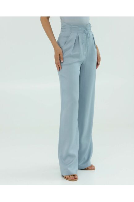 Женские брюки голубые из района-135121-blue от LW 