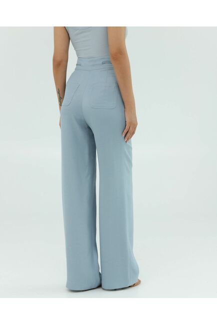 Женские брюки голубые из района-135121-blue от LW 