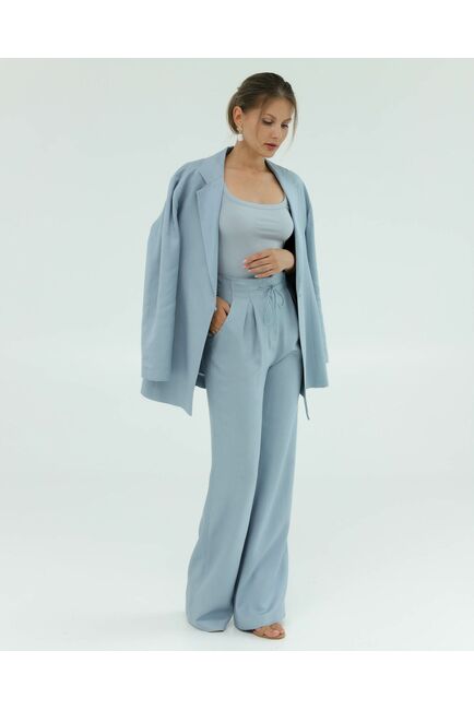 Женские брюки голубые из района-135121-blue от LW 