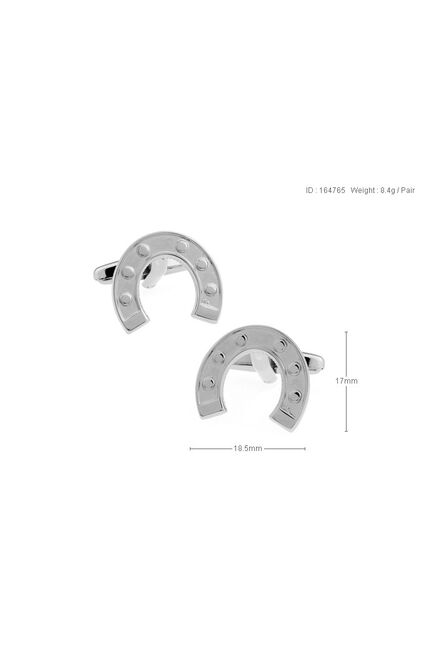 Запонки серебряная подкова  - 164765 от  